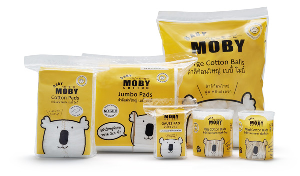 Chú gấu Moby - Nhãn hiệu cotton từ Thái Lan lần đầu xuất hiện ở Việt Nam